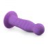 Easytoys - gewellter Dildo mit Saugnapf (lila) 