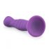 Easytoys - gewellter Dildo mit Saugnapf (lila) 