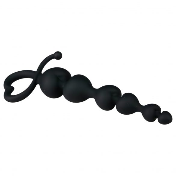 EasyToys - Perlen-Analdildo (schwarz) 