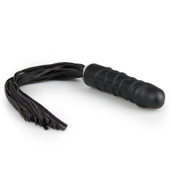 Easytoys Peitsche - Peitsche und Silikon-Dildo in einem (schwarz) 