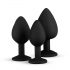 Easytoys Diamond - Anal Plug Set (Schwarz)