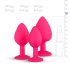 Easytoys Diamant - Anal-Plug-Set (Rosa)