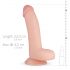 Real Fantasy Cliff - Hodenrealistischer Dildo - 22cm (Naturfarbe) 