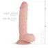 Real Fantasy Glynn - Hoden realistischer Dildo - 25cm (Natur) 