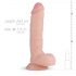 Real Fantasy Glynn - Hoden realistischer Dildo - 25cm (Natur) 