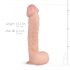 Real Fantasy Lexon - Hoden-realistischer Dildo - 33 cm (Natur) 