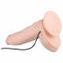 Real Fantasy Dwane - aufladbarer, realistischer Vibrator - 31cm (Naturfarben) 