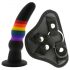 Colorful Love - analehnbarer Dildo (bunt)