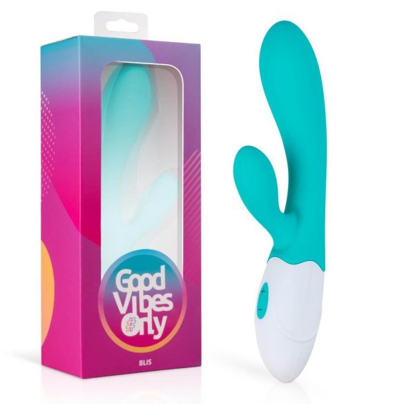 Good Vibes Only Blis Rabbit - Akkubetriebener Vibrator mit Klitorisarm (Türkis) 