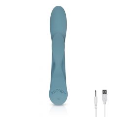   Bloom Violet Rabbit - Akkubetriebener G-Punkt-Vibrator mit Klitorisarm (türkis)