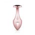 Rosy Gold Butt Plug - Analplug mit schwarzem Stein (Roségold)