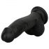 Easytoys - naturgetreuer Dildo mit Hoden - 12 cm (schwarz)