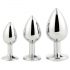 Gleaming Love - Anal Plug Set - Silber (3-teilig)