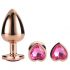 Gleaming Love - Herzförmiger Anal Kegel Dildo Set - Roségold (3-teilig) 