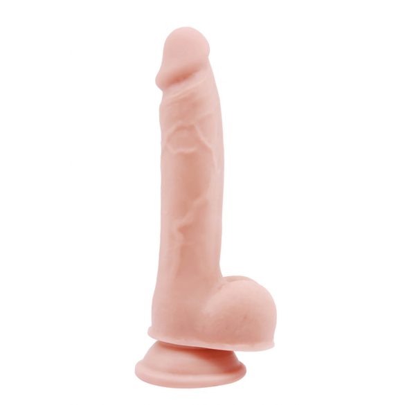 Mr. Dixx 7,6 - Saugnapf und Hoden Dildo - Natur (19,5cm) 