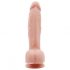 Mr. Dixx 7,6 - Saugnapf und Hoden Dildo - Natur (19,5cm) 