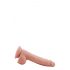 Mr. Dixx 7,6 - Saugnapf und Hoden Dildo - Natur (19,5cm) 