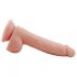 Mr. Dixx 7,6 - Saugnapf und Hoden Dildo - Natur (19,5cm) 