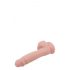 Mr. Dixx 7,6 - Saugnapf und Hoden Dildo - Natur (19,5cm) 