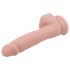 Mr. Dixx 7,6 - Saugnapf und Hoden Dildo - Natur (19,5cm) 