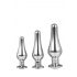 Gleaming Love - Anal Spitze Dildo Set - Silber (3-teilig) 