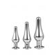 Gleaming Love - Anal Spitze Dildo Set - Silber (3-teilig) 