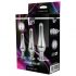 Gleaming Love - Anal Spitze Dildo Set - Silber (3-teilig) 