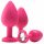 Flirts Anales Trainings-Set - Analplug-Set (3 Stk.) - Pink