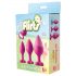 Flirts Anales Trainingskit - Plug-Set (3 Stk.) - Pink