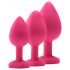 Flirts Anales Trainings-Set - Analplug-Set (3 Stk.) - Pink