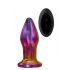 Glamour Glass - konische, funkgesteuerte, Glas Anal Vibrator (farbig) 