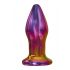 Glamour Glass - konische, funkgesteuerte, Glas Anal Vibrator (farbig) 