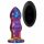 Glamour Glas - Funk-Glas-Analdildo - Wellenform (bunt)