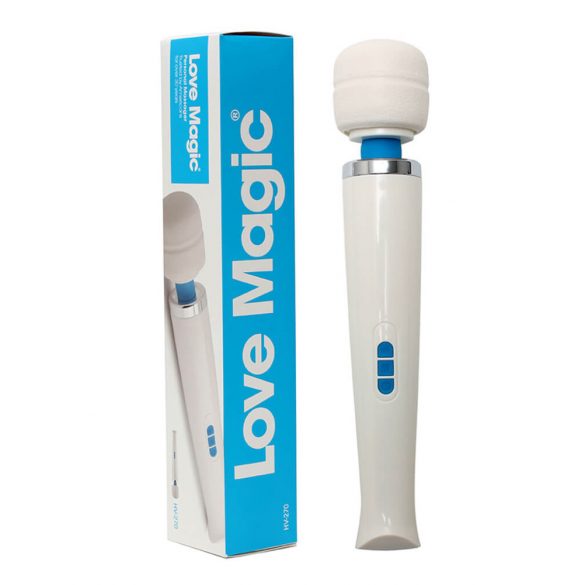 Love Magic Wand - Akkubetriebener, massierender Vibrator (Weiß) 