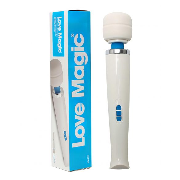 Love Magic Wand - Akkubetriebener, massierender Vibrator (Weiß) 