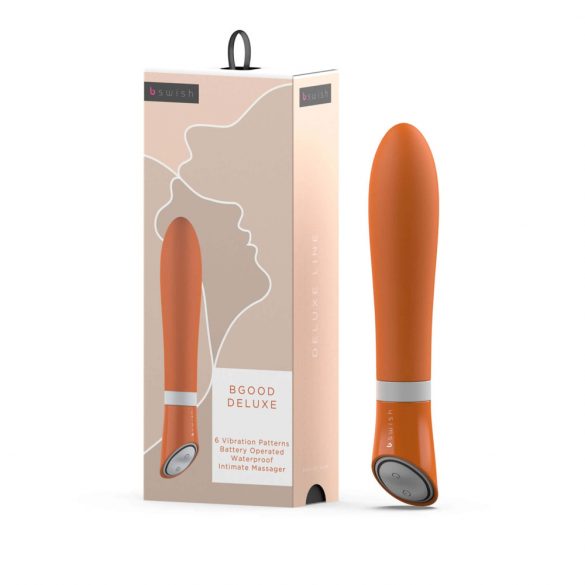 B SWISH Bgood Deluxe - Silikonstab Vibrator (Orange) 