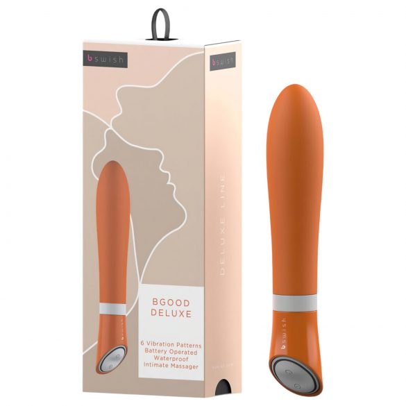 B SWISH Bgood Deluxe - Silikonstab Vibrator (Orange) 