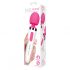 Bodywand Aqua Mini - wiederaufladbarer, wasserdichter Massage-Vibrator (weiß-rosa) 