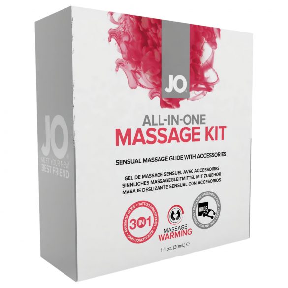 System JO All-in-one - wärmendes Gleitmittel- und Massageset (3 Stk.)