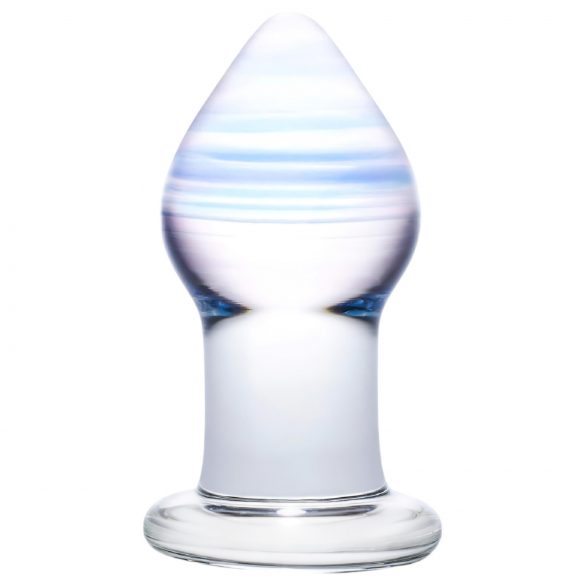 GLAS Amethyst Rain - Glas Analplug (durchsichtig lila)