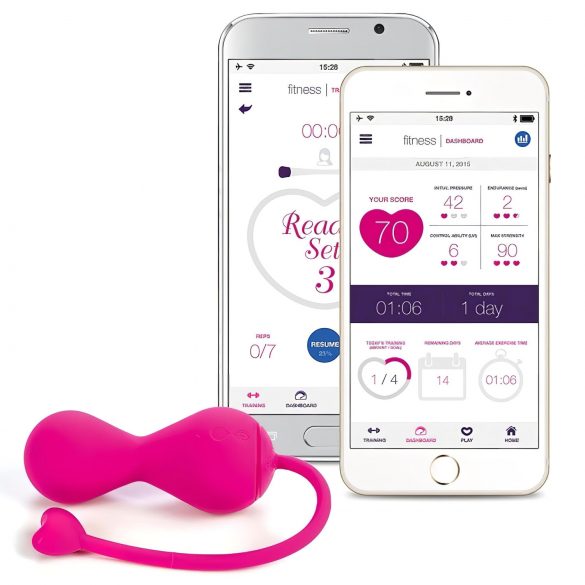 LOVELIFE VON OHMIBOD - KRUSH - Intelligentes, akkubetriebenes Liebeskugel Duo (rosa) 