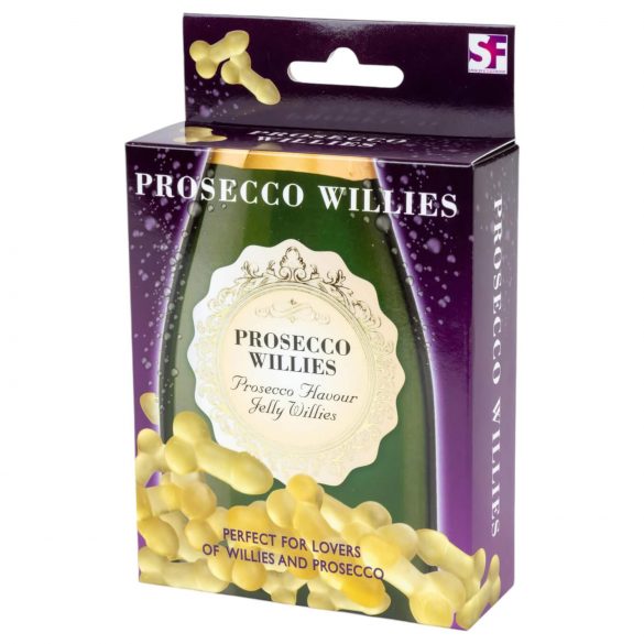 Prosecco Willies - prickelnde, willi-förmige Gummibonbons (120g)