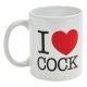 I Love Cock - Becher (schwarz) 