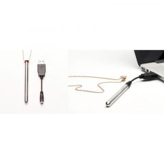 Vesper - Luxus Vibrator-Halskette (Roségold)