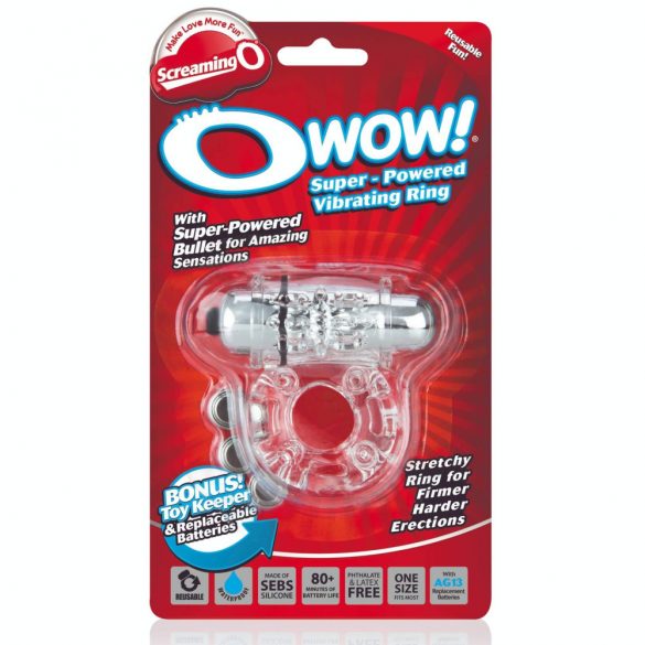 Screaming Owow - vibrierender Penisring (transparent) 