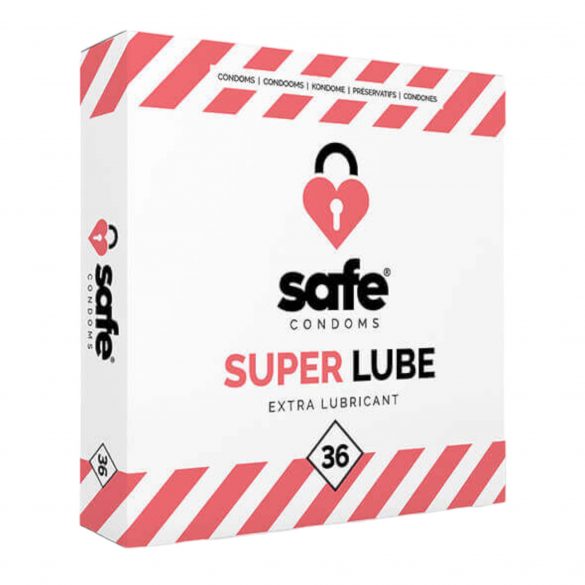 SAFE Super Lube - extra gleitfähiges Kondom (36 Stück) 