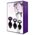 Rianne - 3-teiliges Silikon Anal-Plug-Set (schwarz)