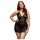 BACI Plus Size - Neckholder, Spitzen-Babydoll - Schwarz (XL-XXL) 