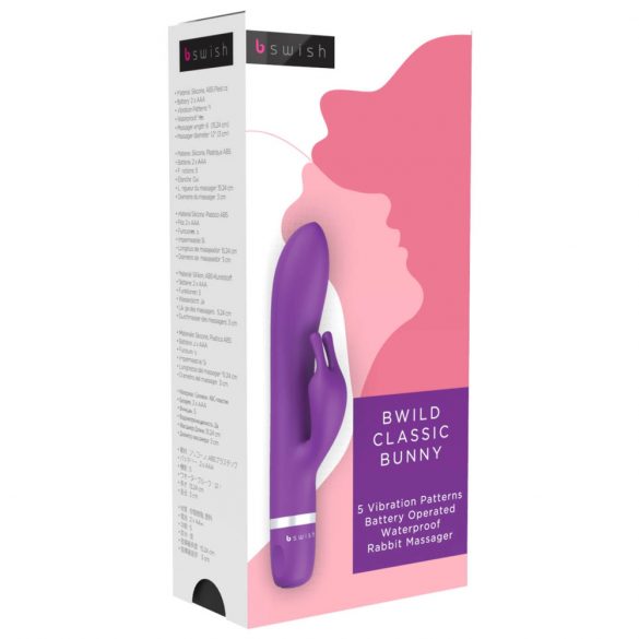 B SWISH Bwild Classic Bunny - Klitorisstimulator Vibrator (Lila) 