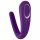 Satisfyer Double Classic - wasserdichter, aufladbarer Paarvibrator (lila)